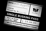 single busking pass